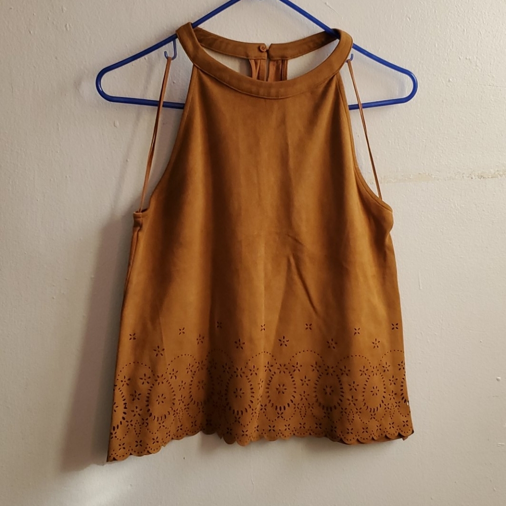 Zara Laser Cut Top Size Large